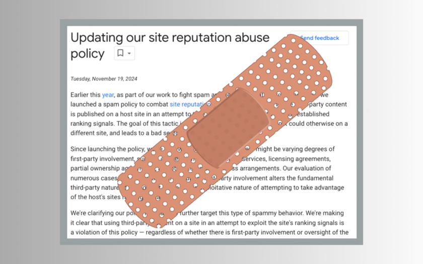 Google's site reputation abuse policy is a band-aid for a bullet wound