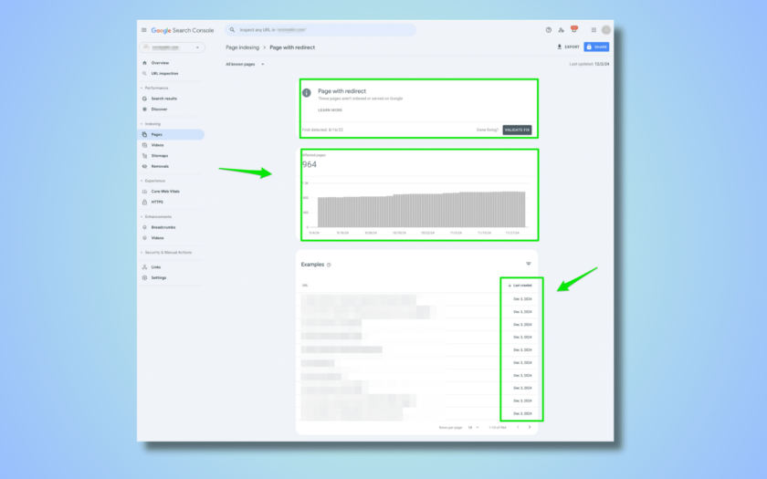 How to fix the ‘Page with redirect’ error in Google Search Console